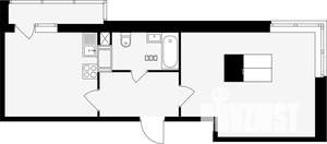 1-к квартира, вторичка, 48м2, 7/17 этаж