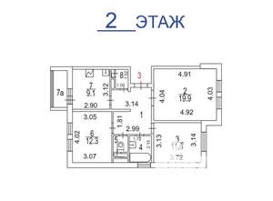 Студия квартира, вторичка, 70м2, 1/18 этаж