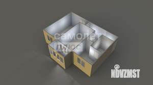2-к квартира, вторичка, 44м2, 3/5 этаж