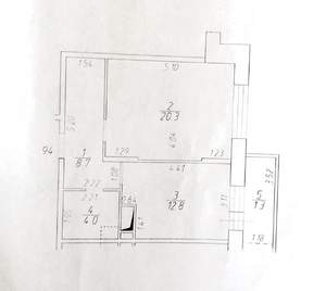 1-к квартира, вторичка, 46м2, 3/12 этаж