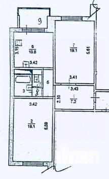 2-к квартира, вторичка, 65м2, 11/17 этаж