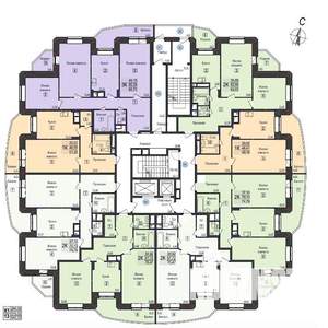 1-к квартира, вторичка, 51м2, 14/17 этаж
