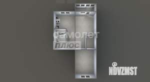 2-к квартира, вторичка, 43м2, 2/5 этаж