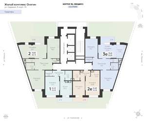2-к квартира, вторичка, 82м2, 10/22 этаж