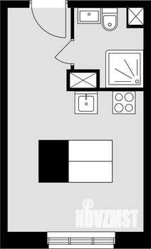 Студия квартира, вторичка, 21м2, 11/17 этаж