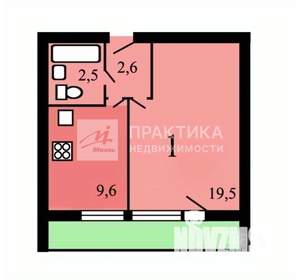 1-к квартира, вторичка, 36м2, 12/15 этаж