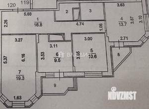3-к квартира, вторичка, 77м2, 9/17 этаж