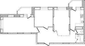3-к квартира, строящийся дом, 73м2, 5/17 этаж