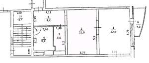 2-к квартира, вторичка, 70м2, 5/12 этаж