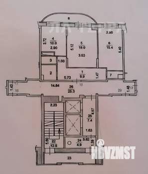 2-к квартира, вторичка, 65м2, 5/12 этаж