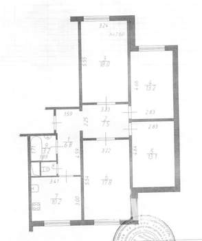 4-к квартира, вторичка, 91м2, 1/14 этаж