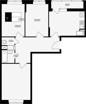 3-к квартира, вторичка, 65м2, 11/17 этаж