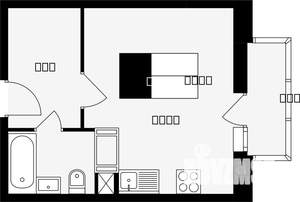 Студия квартира, строящийся дом, 25м2, 5/17 этаж