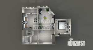 2-к квартира, вторичка, 56м2, 15/22 этаж