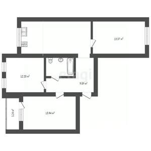 4-к квартира, вторичка, 120м2, 12/14 этаж