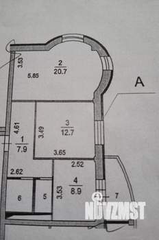 2-к квартира, вторичка, 57м2, 7/16 этаж