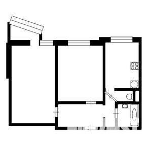 2-к квартира, вторичка, 53м2, 12/14 этаж
