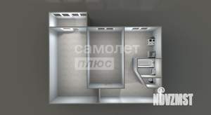 2-к квартира, вторичка, 46м2, 5/5 этаж