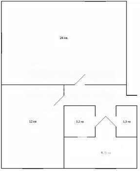 2-к квартира, вторичка, 50м2, 1/4 этаж