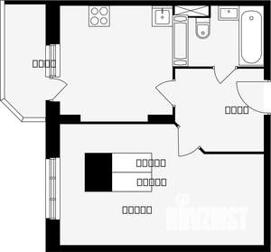 1-к квартира, вторичка, 41м2, 15/17 этаж