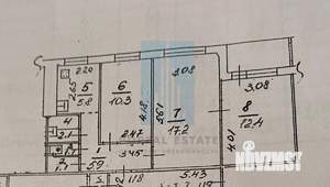 3-к квартира, вторичка, 56м2, 2/9 этаж