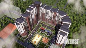 2-к квартира, строящийся дом, 67м2, 5/22 этаж