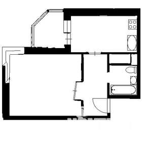 1-к квартира, вторичка, 39м2, 2/17 этаж