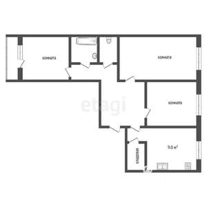 3-к квартира, вторичка, 64м2, 8/10 этаж