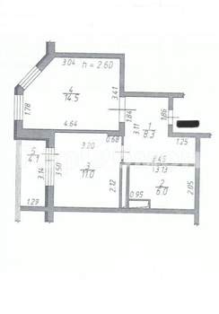 1-к квартира, вторичка, 40м2, 6/19 этаж