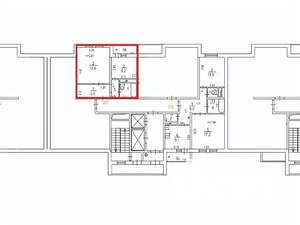 Студия квартира, вторичка, 38м2, 1/18 этаж