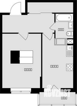 1-к квартира, вторичка, 43м2, 13/17 этаж