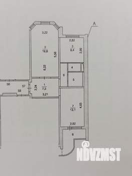 2-к квартира, вторичка, 55м2, 10/14 этаж