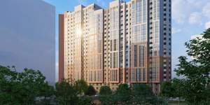 1-к квартира, строящийся дом, 43м2, 22/22 этаж