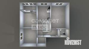 3-к квартира, вторичка, 61м2, 2/13 этаж