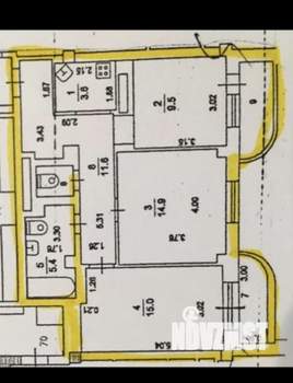 3-к квартира, вторичка, 72м2, 15/16 этаж