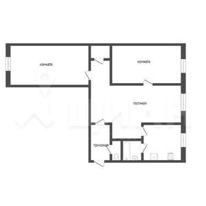 3-к квартира, вторичка, 57м2, 1/4 этаж