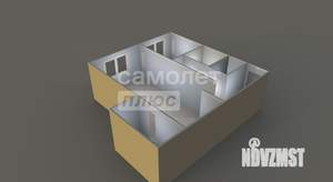 1-к квартира, вторичка, 46м2, 4/9 этаж