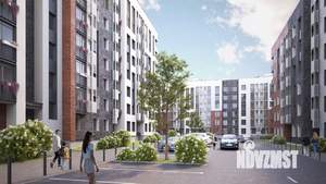 1-к квартира, строящийся дом, 39м2, 3/8 этаж