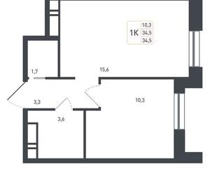 Студия квартира, вторичка, 35м2, 5/8 этаж