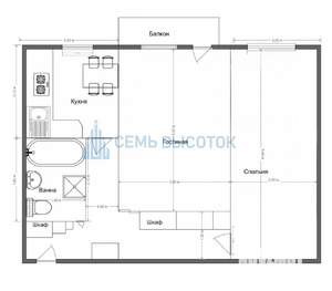 2-к квартира, вторичка, 44м2, 3/5 этаж