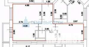 2-к квартира, вторичка, 54м2, 11/23 этаж