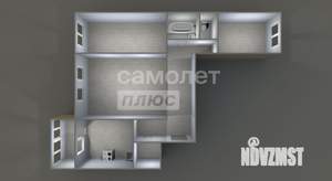 3-к квартира, вторичка, 74м2, 11/17 этаж