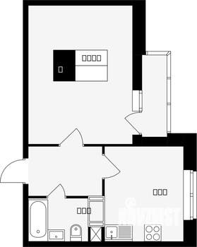 1-к квартира, вторичка, 38м2, 6/17 этаж