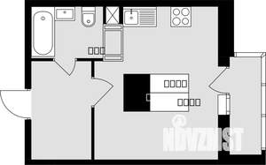 Студия квартира, вторичка, 26м2, 10/17 этаж