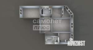 3-к квартира, вторичка, 74м2, 6/16 этаж