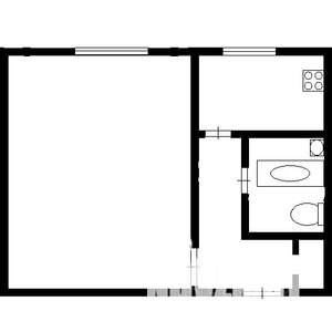 1-к квартира, вторичка, 30м2, 5/5 этаж