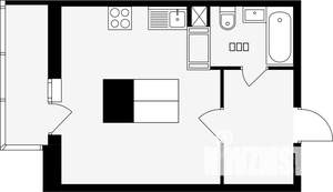 Студия квартира, вторичка, 27м2, 14/17 этаж
