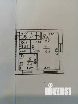 1-к квартира, вторичка, 31м2, 4/5 этаж