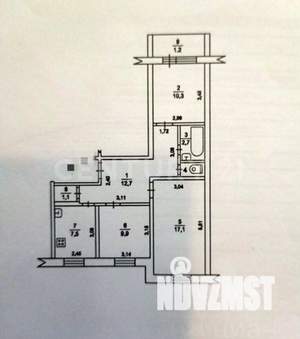 3-к квартира, вторичка, 63м2, 2/10 этаж