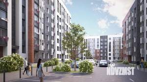 1-к квартира, строящийся дом, 38м2, 3/8 этаж